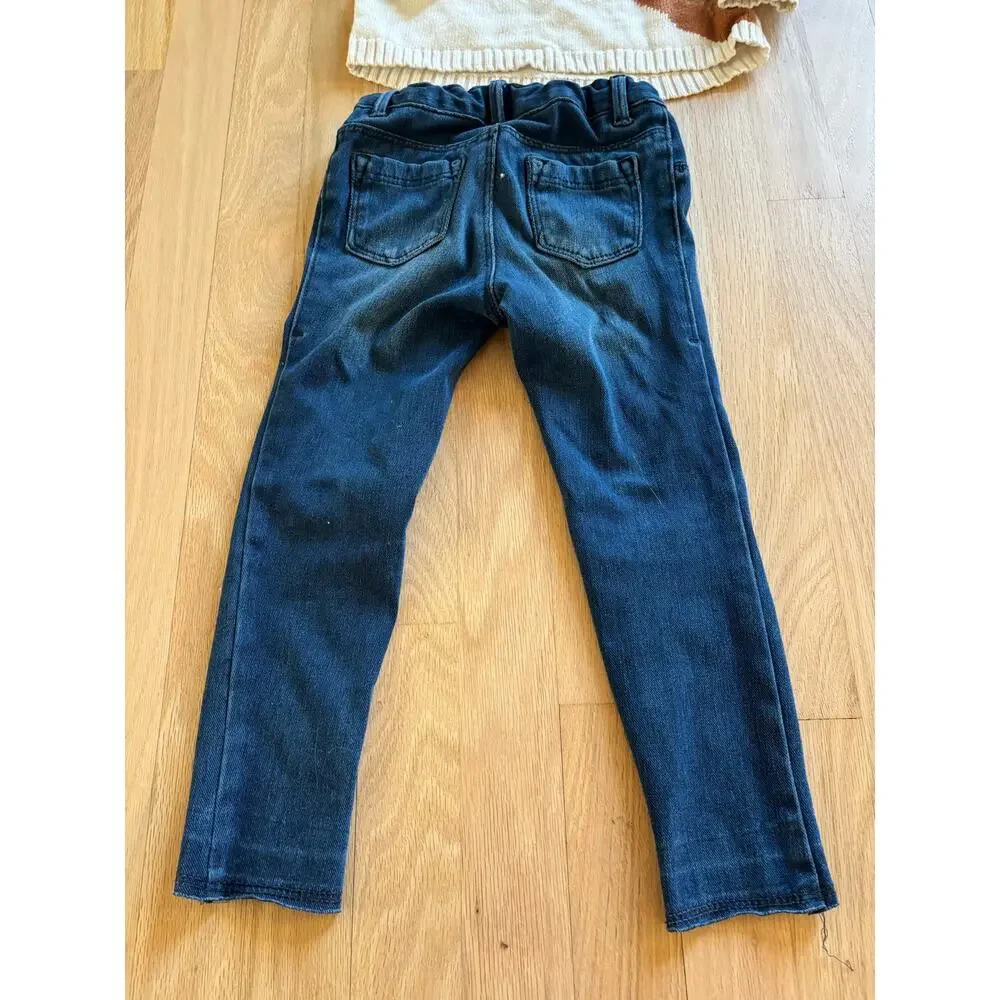 Old Navy Legging Jeans & Sweater 3-4 T